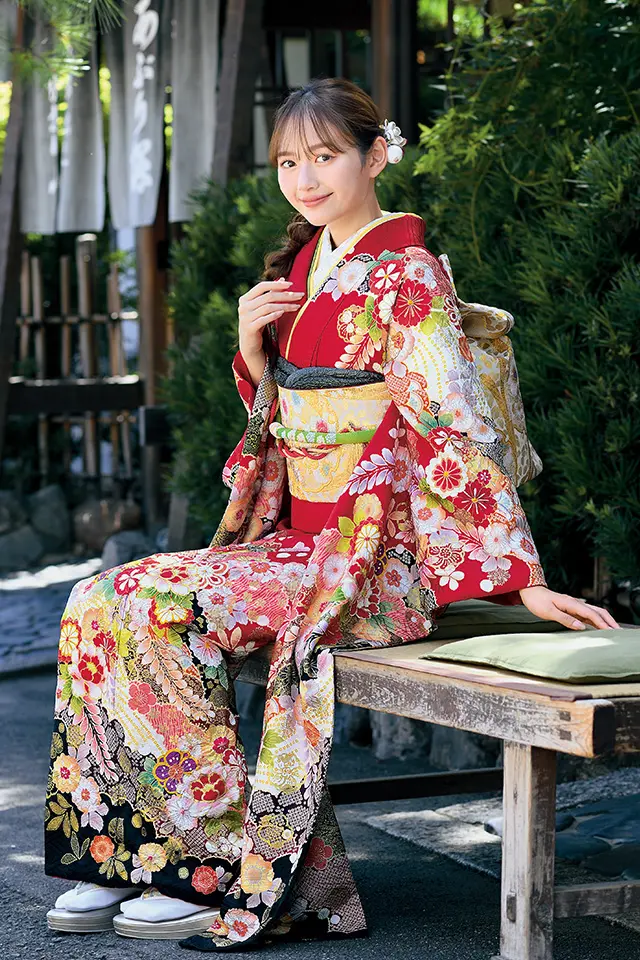 美品　ジョイフル恵利　振袖　長襦袢　帯　セット　着物　KJ05 成人式振袖カタログ | 成人式の振袖レンタル・購入・前撮りなら