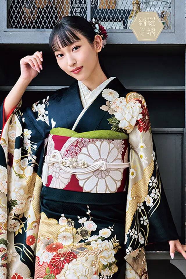 ≪ mama＊kari 様≫専用　振袖【520】【150cm~160cmの方用】 振袖ネットレンタル：白地にハイカラな矢絣 】大正時代の乙女/KH-520