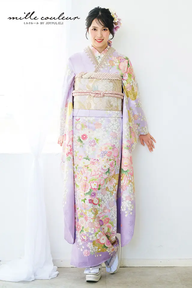 単衣　中振袖　　1146 単衣 中振袖 1146