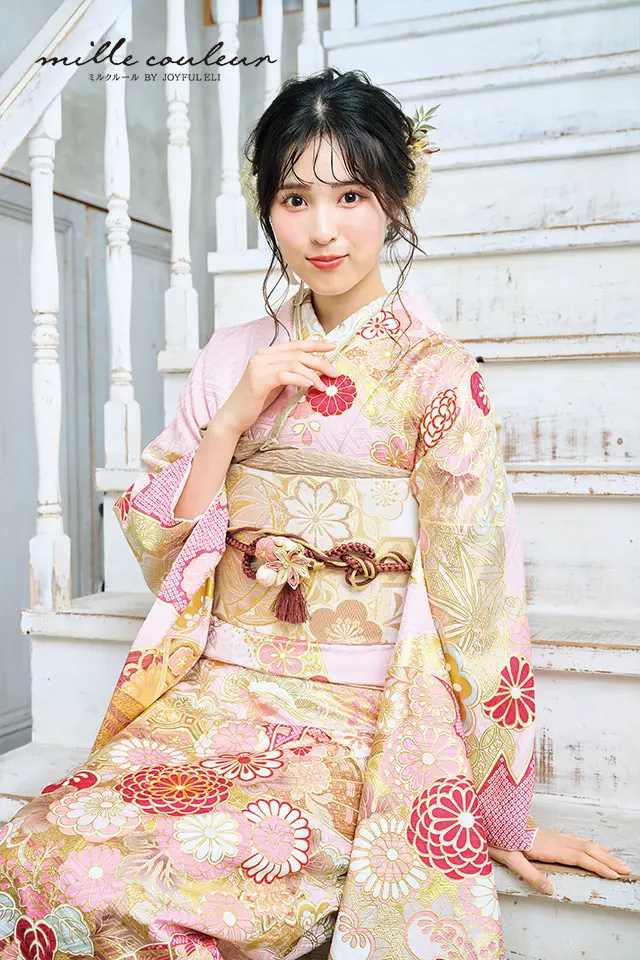 振袖　アンテプリマ 振袖[アンテプリマ・牡丹・蝶]｜着物レンタルあき (来店着付け無料