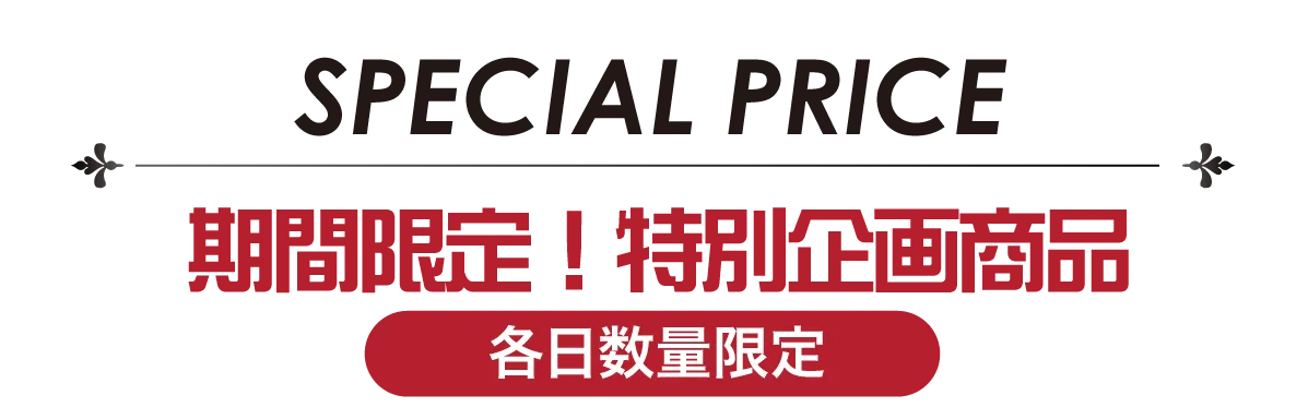 2日間限りのスペシャル企画