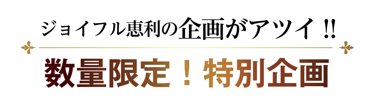 2日間限りのスペシャル企画