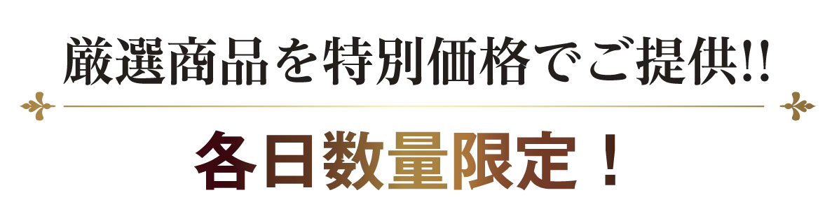 2日間限りのスペシャル企画