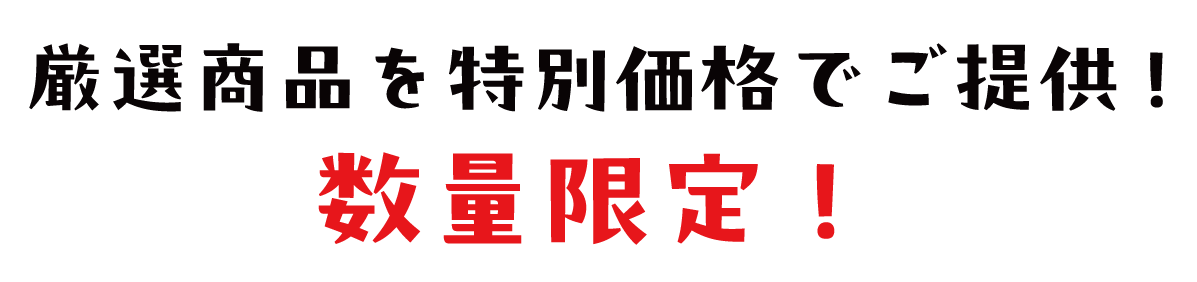 2日間限りのスペシャル企画