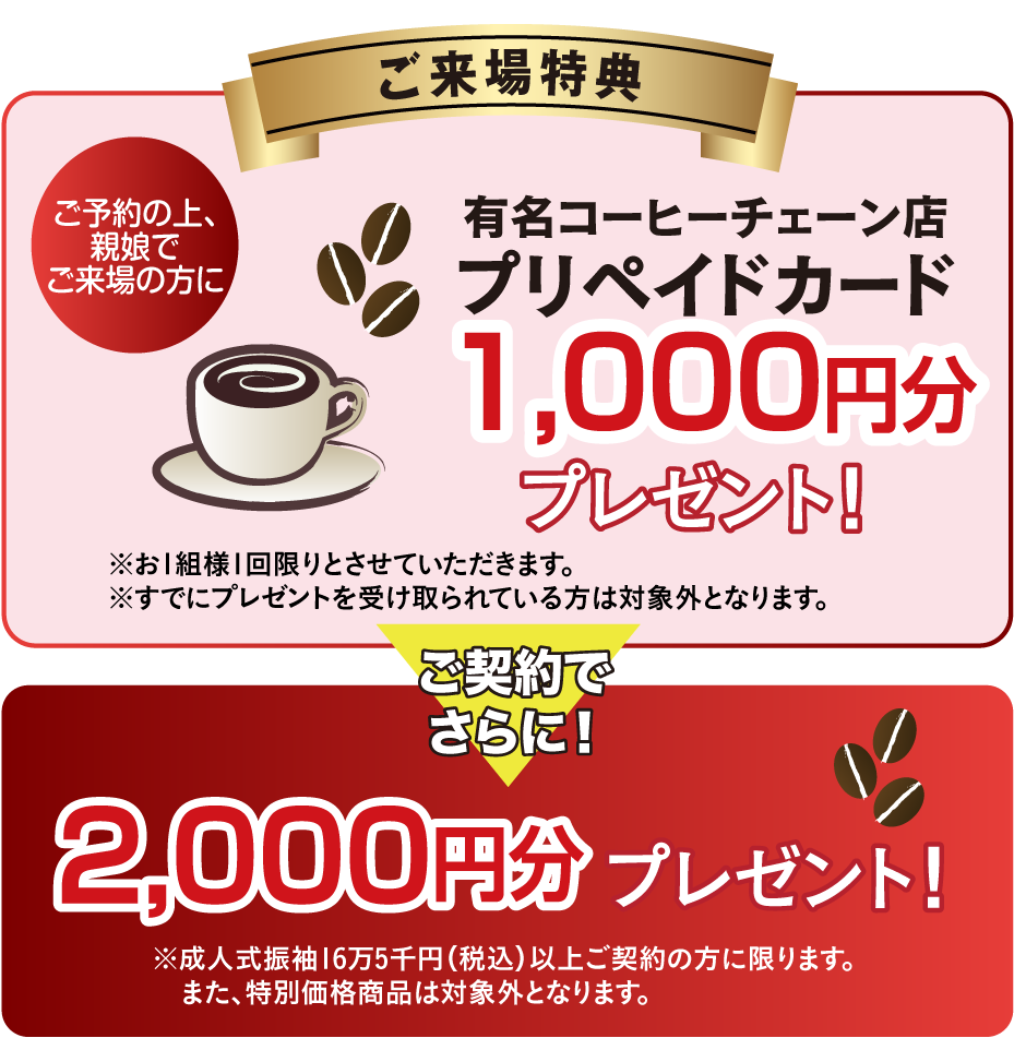 来場プレゼント